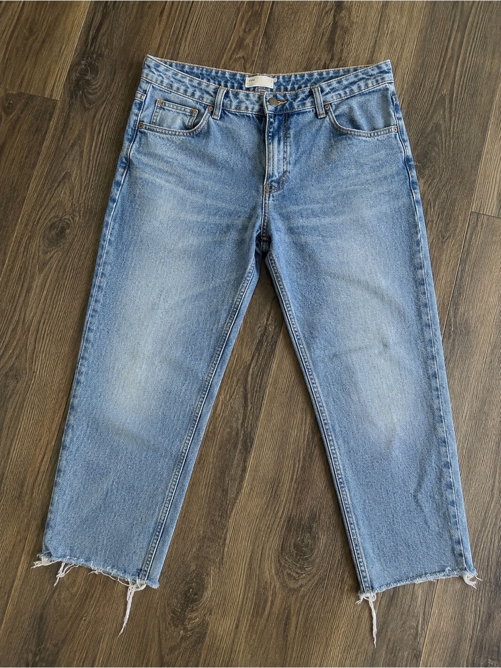 ASOS Light Blue Cropped Ankle Straight leg Denim Jeans - Picture 1 of 12